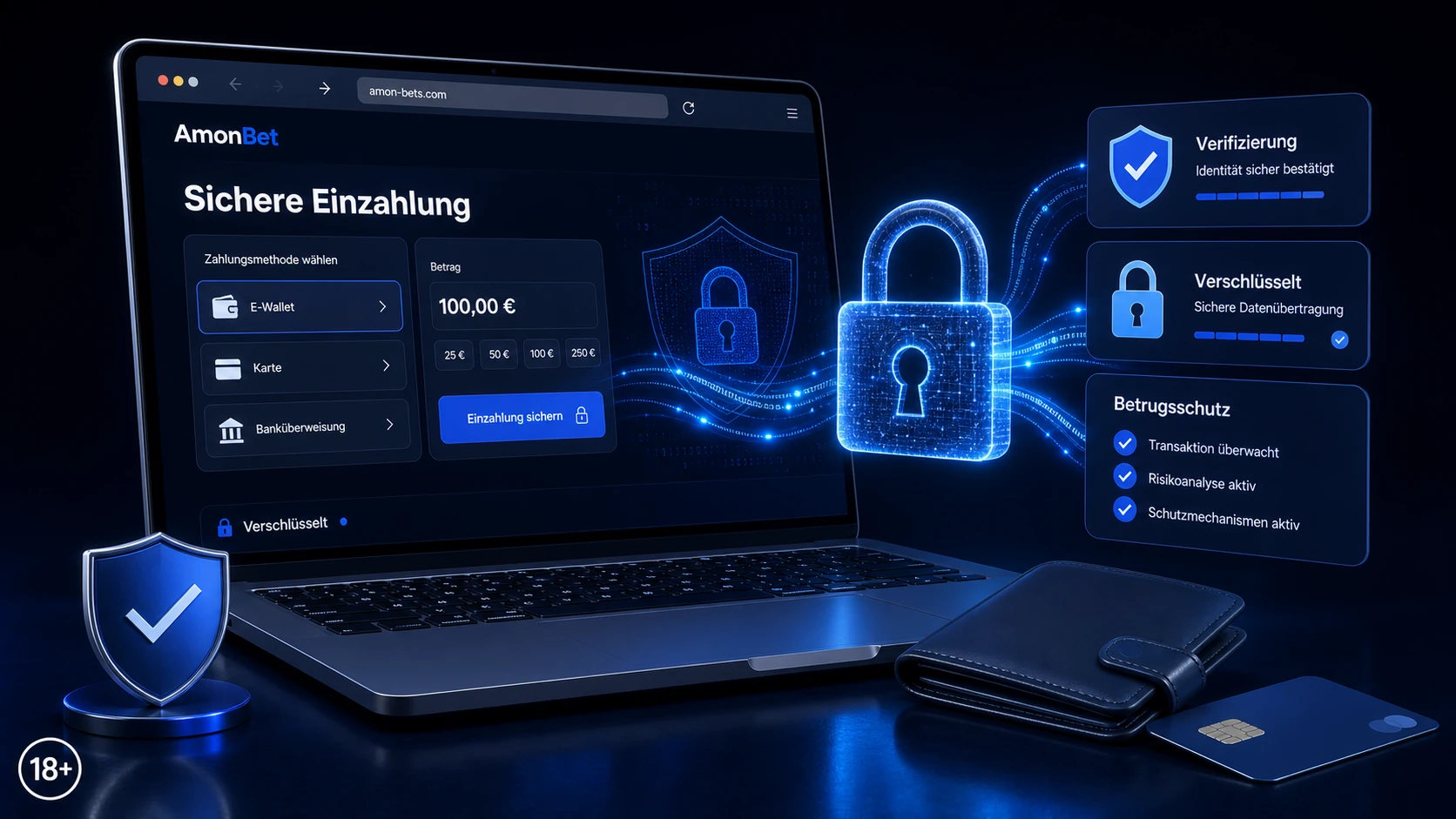 Sicherheit bei AmonBet Einzahlungen