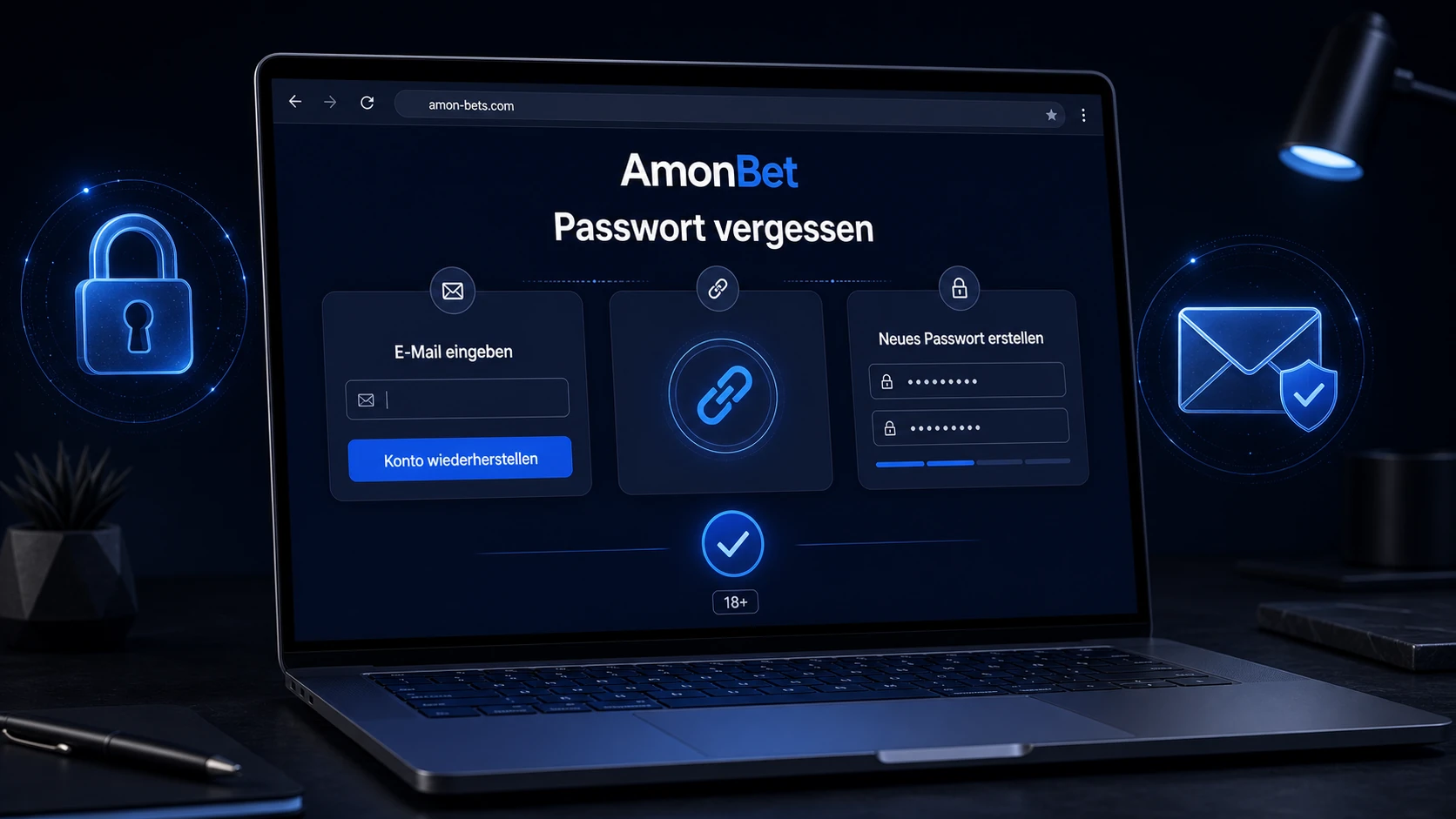 Passwort vergessen? Konto wiederherstellen