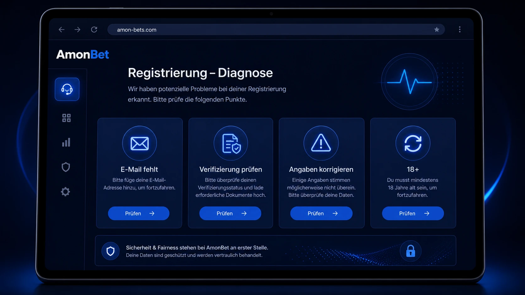 Typische Probleme bei der Registrierung