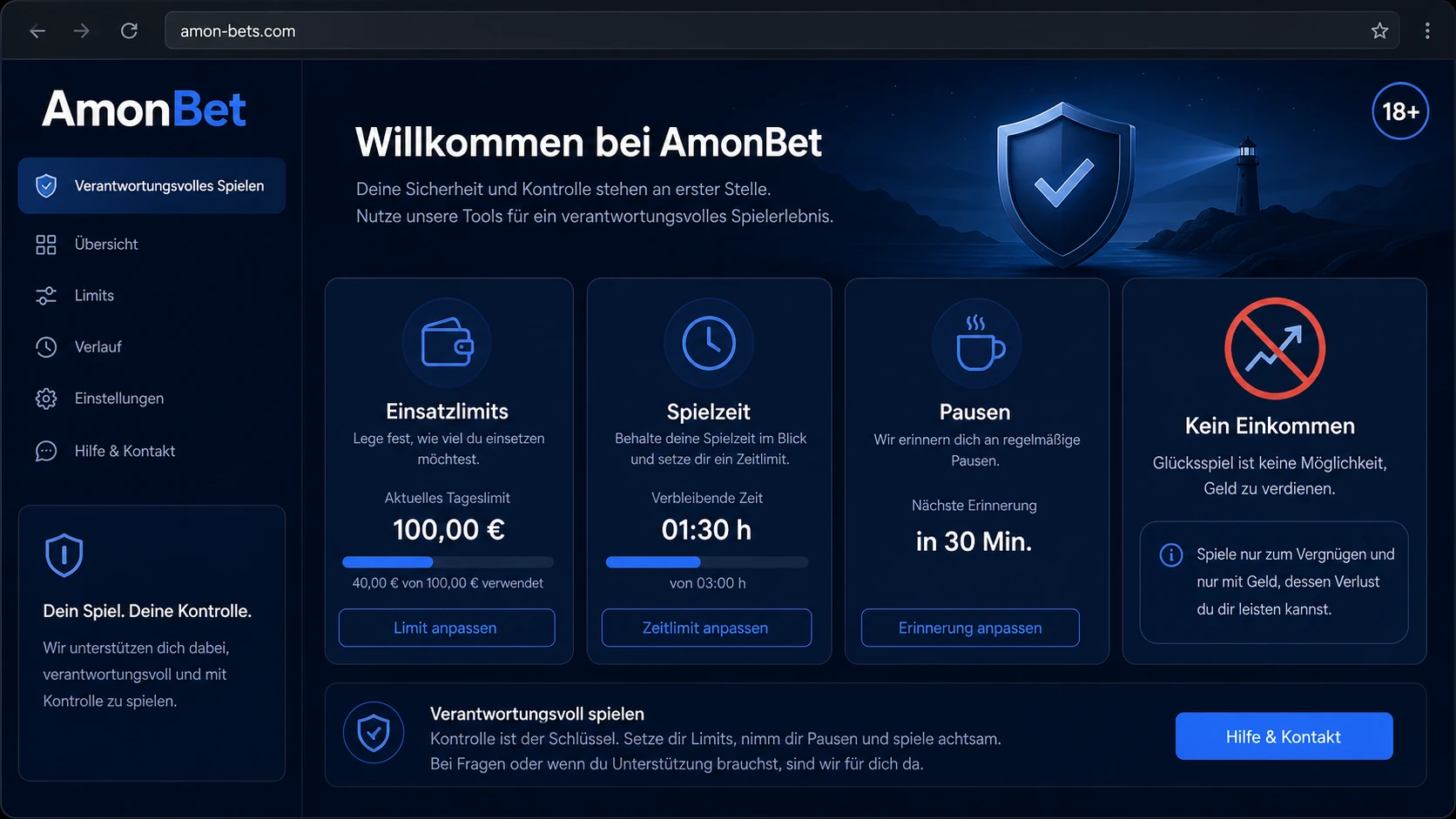 Verantwortungsbewusstes Spielen